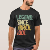 Funny 21 Year Old Men Women- Legend Since March 20
