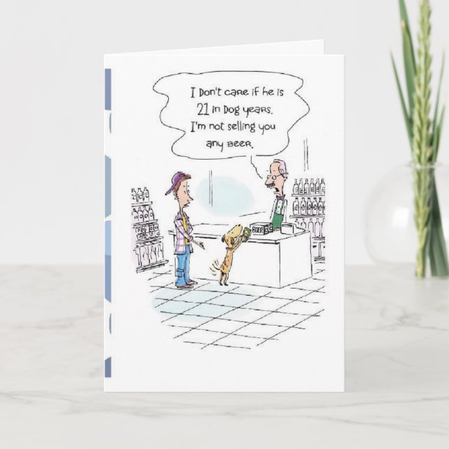 Funny 21st Birthday Card! Card (Front)