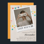 Funny 22nd birthday invitations Men Fun Photo<br><div class="desc">Funny 22nd birthday invitations Men Fun Photo</div>