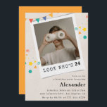 Funny 24th birthday invitations Men Fun Photo<br><div class="desc">Funny 24th birthday invitations Men Fun Photo</div>