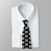 Funny 25th Wedding Anniversary party neck tie