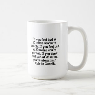 Funny 26.2 Coffee Mug for Marathoner - Abnormal