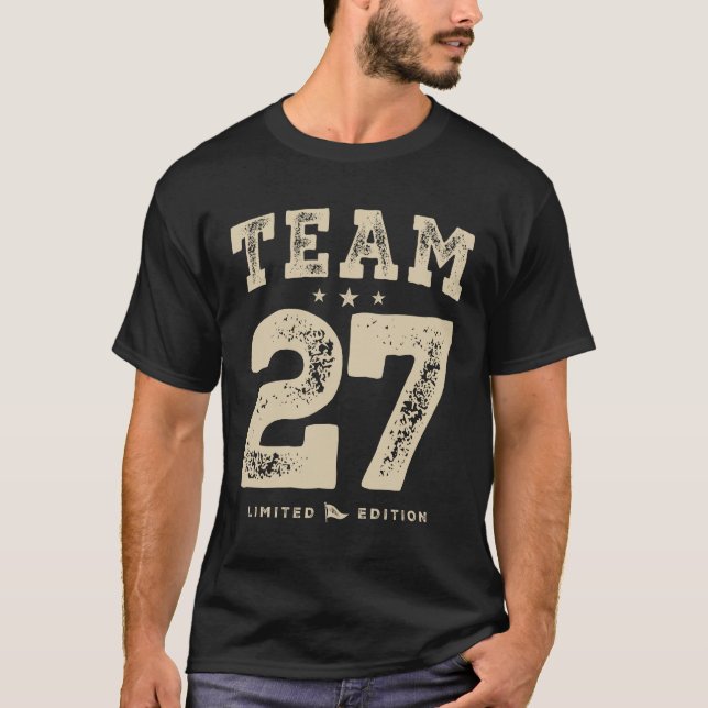 Funny 27th Birthday Age 27 Years Old T-Shirt (Front)