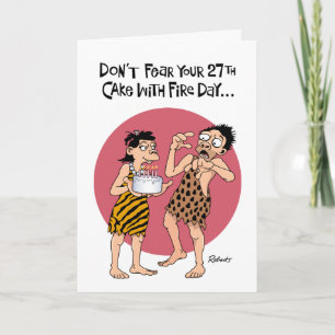 Funny 27th Birthday Card