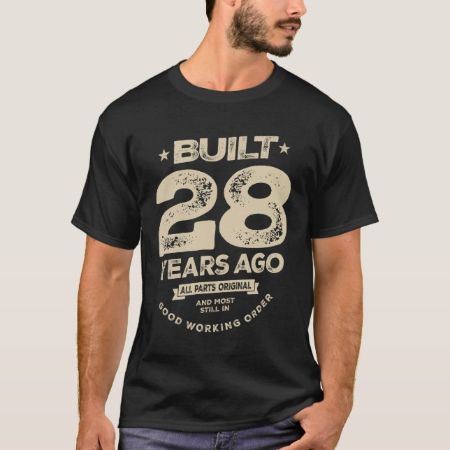 Funny 28th Birthday Age 28 Years Old  T-Shirt (Front)