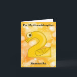 Funny 2nd Birthday For My Granddaughter Card<br><div class="desc">Funny 2nd Birthday For My Granddaughter Card</div>