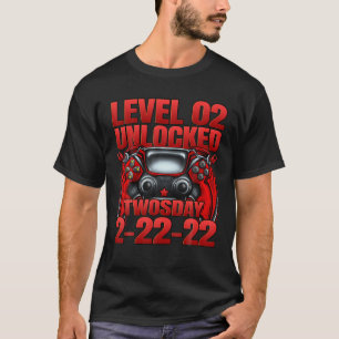 Funny 2S February 2Nd 2022 Happy Twosday 2Nd Birth T-Shirt