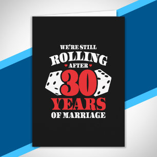 Funny 30th Anniversary Couples Married 30 Years Card