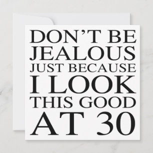 Funny 30th Birthday Attitude Card