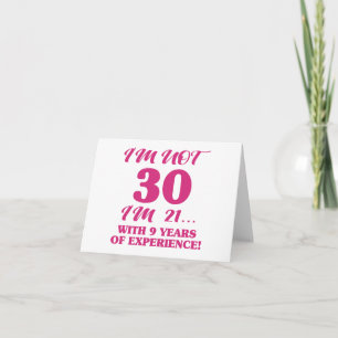 Funny 30th Birthday Card