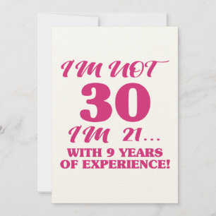 Funny 30th Birthday Card