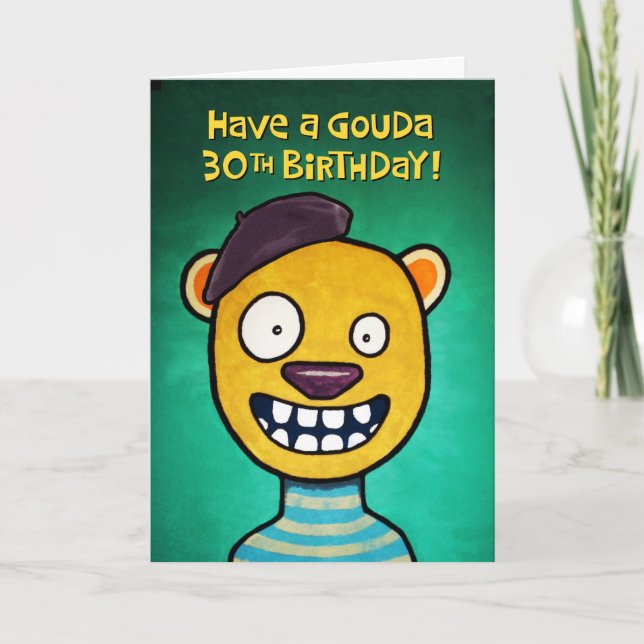 Funny 30th Birthday Card (Front)