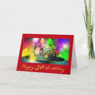 Funny 30th Birthday, Dance Party, Couples Dancing Card