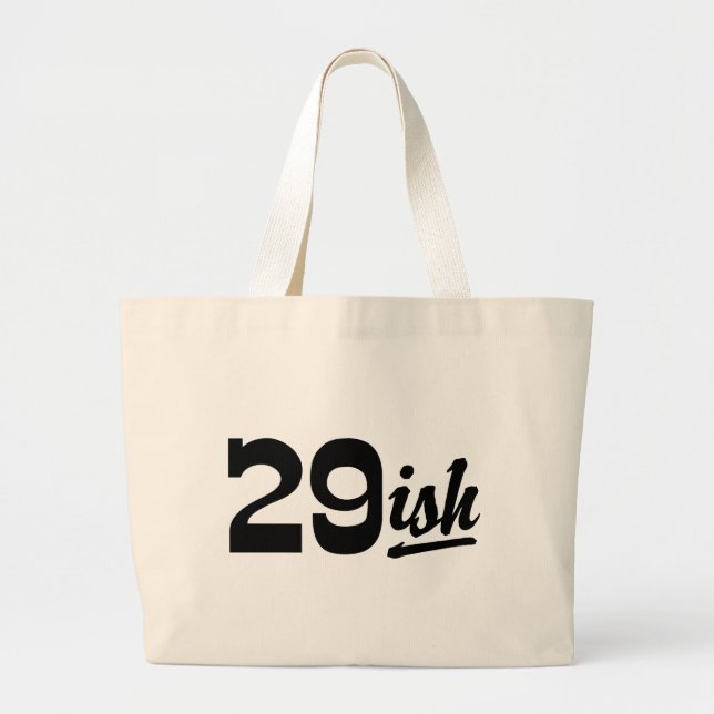 Funny 30th Birthday Large Tote Bag (Front)