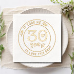 Funny 30th Birthday Party Thirty Thirtieth<br><div class="desc">Funny 30th Birthday Party Thirty Thirtieth Embosser features the text "It took me 30 years to look this good" in modern script typography accented with floral leaves and a simple love heart. Perfect for thirtieth birthday party celebrations. Created by Evco Studio www.zazzle.com/store/evcostudio</div>
