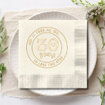 Funny 30th Birthday Party Thirty Thirtieth<br><div class="desc">Funny 30th Birthday Party Thirty Thirtieth Foil Stamped Paper Napkins features the text "It took me 30 years to look this good" in modern script typography accented with floral leaves and a simple love heart. Perfect for thirtieth birthday party celebrations. Created by Evco Studio www.zazzle.com/store/evcostudio</div>
