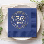 Funny 30th Birthday Party Thirty Thirtieth<br><div class="desc">Funny 30th Birthday Party Thirty Thirtieth Foil Stamped Paper Napkins features the text "It took me 30 years to look this good" in modern script typography accented with floral leaves and a simple love heart. Perfect for thirtieth birthday party celebrations. Created by Evco Studio www.zazzle.com/store/evcostudio</div>
