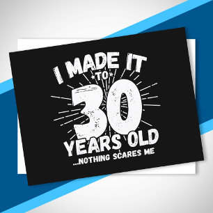 Funny 30th Birthday Quote Sarcastic 30 Year Old Postcard