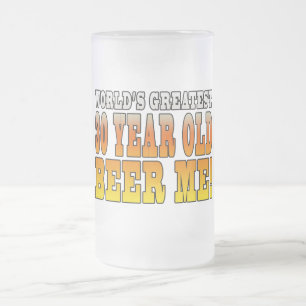 Funny 30th Birthdays : Worlds Greatest 30 Year Old Frosted Glass Beer Mug