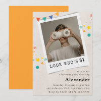 Funny 31st birthday invitations Men Fun Photo