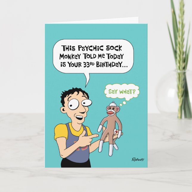 Funny 33rd Birthday Card (Front)