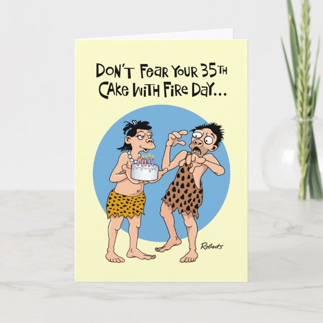Funny 35th Birthday Card (Front)