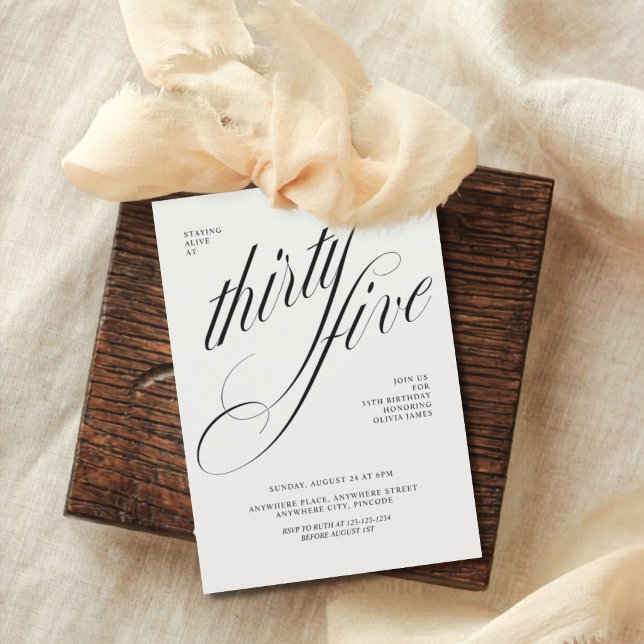 Funny 35th birthday invitation (Creator Uploaded)