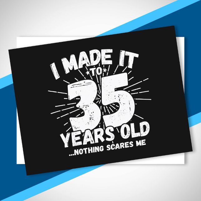 Funny 35th Birthday Quote Sarcastic 35 Year Old Postcard (Creator Uploaded)