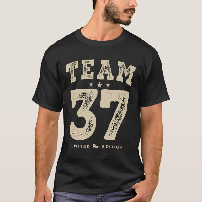 Funny 37th Birthday Age 37 Years Old T-Shirt (Front)