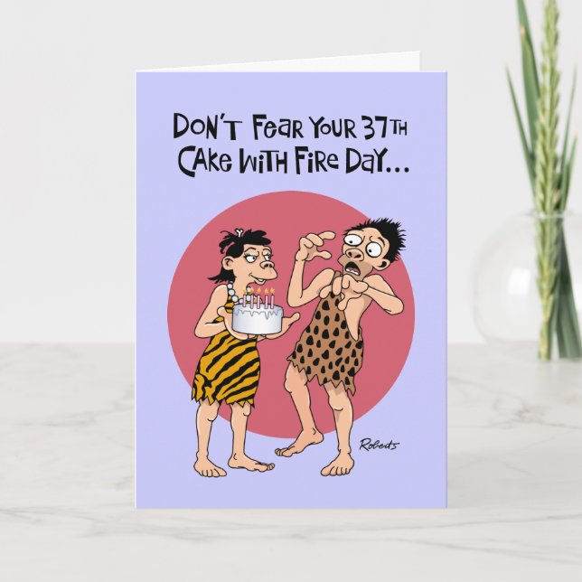 Funny 37th Birthday Card (Front)
