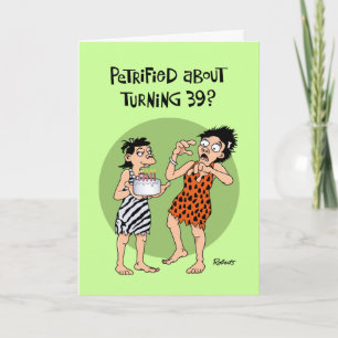 Funny 39th Birthday Card