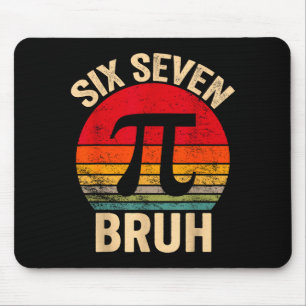Funny 3.14 67 6 7 meme design cute math nerd gen z mouse mat
