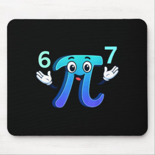 Funny 3.14 67 6 7 meme design cute math nerd gen z mouse mat