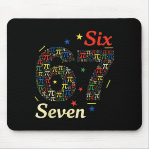 Funny 3.14 67 6 7 meme design cute math nerd gen z mouse mat
