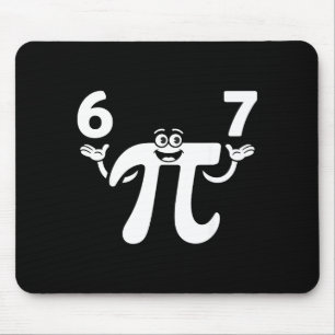 Funny 3.14 67 6 7 meme design cute math nerd gen z mouse mat