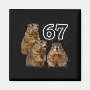 Funny 3 Groundhog Howling At The Moon Parody Groun Magnet