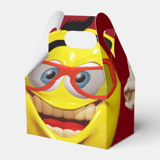 Funny 3d  emoticon favour box