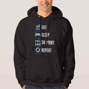Funny 3D Printing Designs Men Women 3D Printer Ent Hoodie