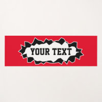 Funny 3D yoga mat with personalised name or quote