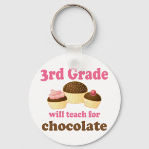 Funny 3rd Grade Teacher Keychain