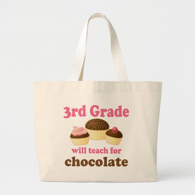 Funny 3rd Grade Teacher Tote Bag (Front)