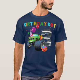 Funny 3rd Shirts Monster Truck Birthday Shirt 3 Ye
