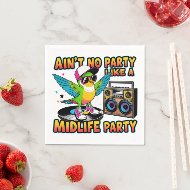  Funny 40+ Birthday Celebration Paper Napkins (Insitu)