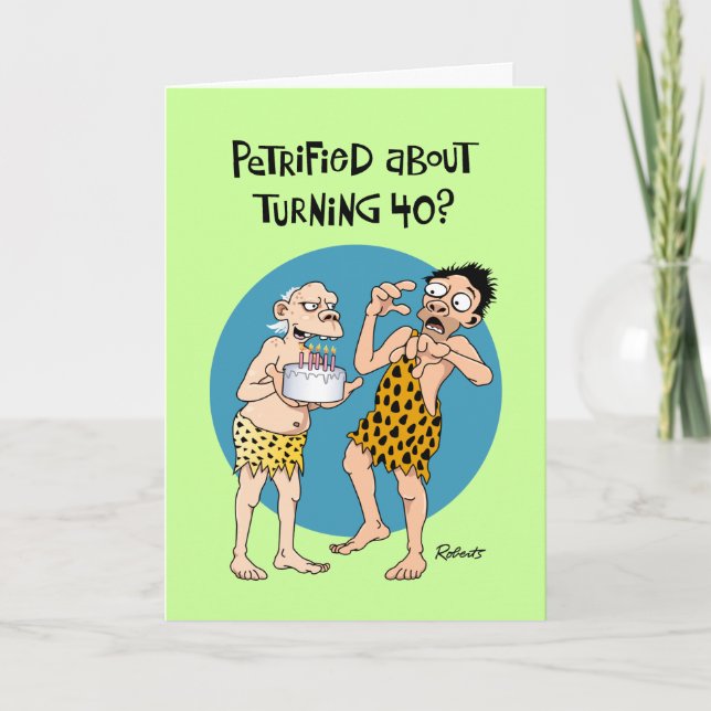 Funny 40th Birthday Card (Front)