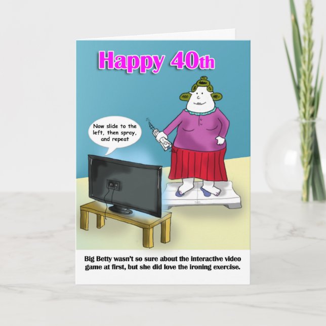 funny  40th birthday card (Front)