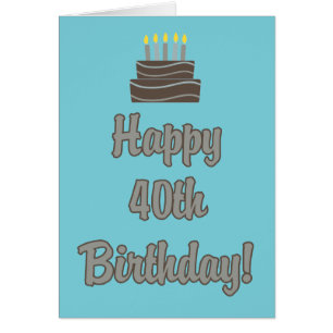 Funny 40th Birthday Card for him