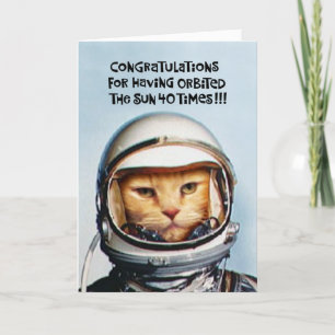 Funny 40th Birthday Congrats Card