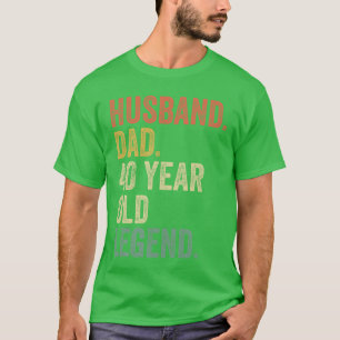 Funny 40th Birthday for Men Gifts Vintage Dad 1980 T-Shirt