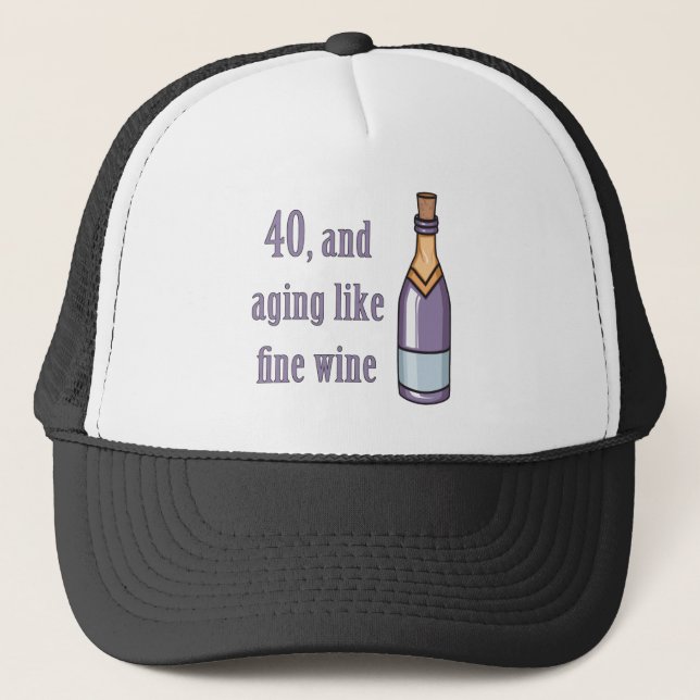 Funny 40th Birthday Gift Ideas Trucker Hat (Front)