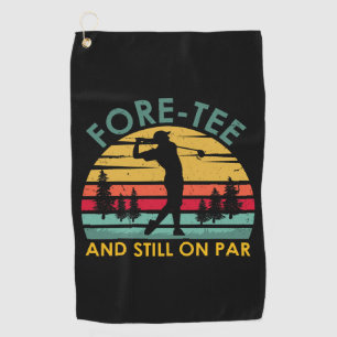 Funny 40th birthday Golf Player Men Dad Golfer Golf Towel